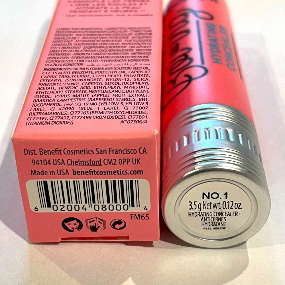 BENEFIT BOI-ING HYDRATING CONCEALER NO.1 LIGHT (BRAND NEW WITH BOX) - Picture 3 of 3